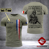 Customized French Soldier 3D Printed Combat Shirt EZD1407