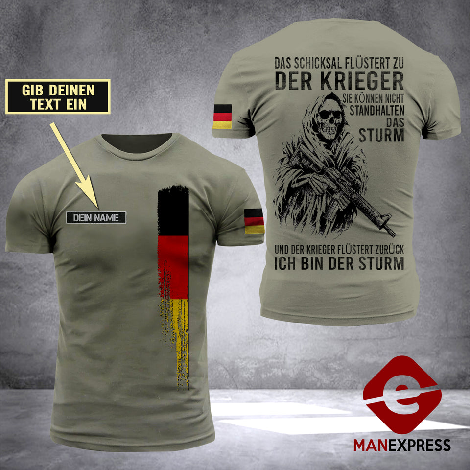 Customized German Soldier 3D Printed Combat Shirt EZD1407