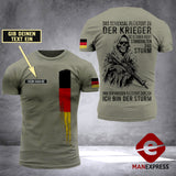 Customized German Soldier 3D Printed Combat Shirt EZD1407