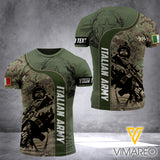 ITALIAN ARMY T SHIRT 3D PRINTED TMTL64