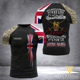 Customized British Soldier 3D Printed Shirt EZD0707