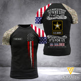 Customized US Soldier 3D Printed Shirt EZD0707