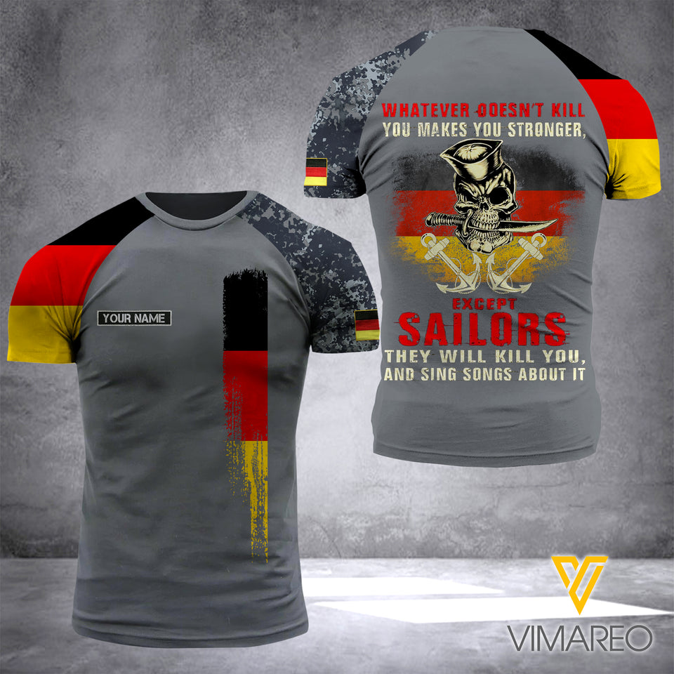 Customized German Navy 3D Printed Combat Shirt EZD010621