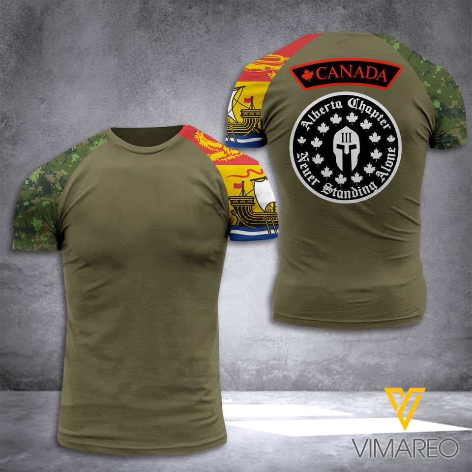 NEW BRUNSWICK CHAPTER TSHIRT 3D PRINTED JUE-MD30
