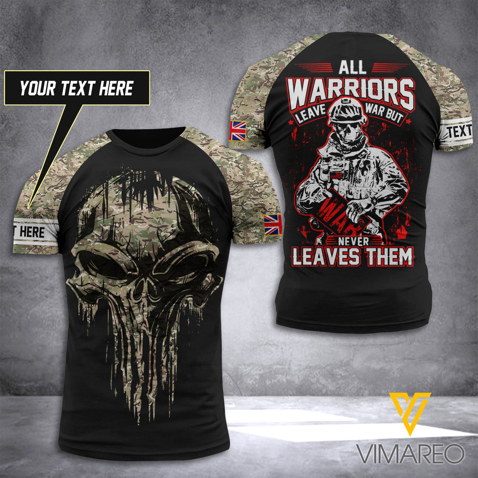 Customized British Soldier 3D Printed Combat Shirt EZD080621