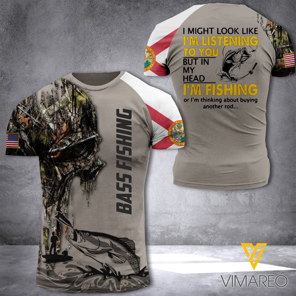 Florida Fishing Team 3d Printed Shirt EZD0307