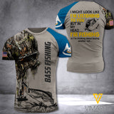 Louisiana Fishing Team 3d Printed Shirt EZD0307