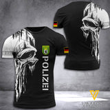 Polizer German Berlin CUSTOMIZE T SHIRT 3D PRINTED