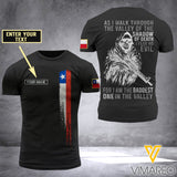 Customized Chile Soldier 3D Printed Shirt EZD074