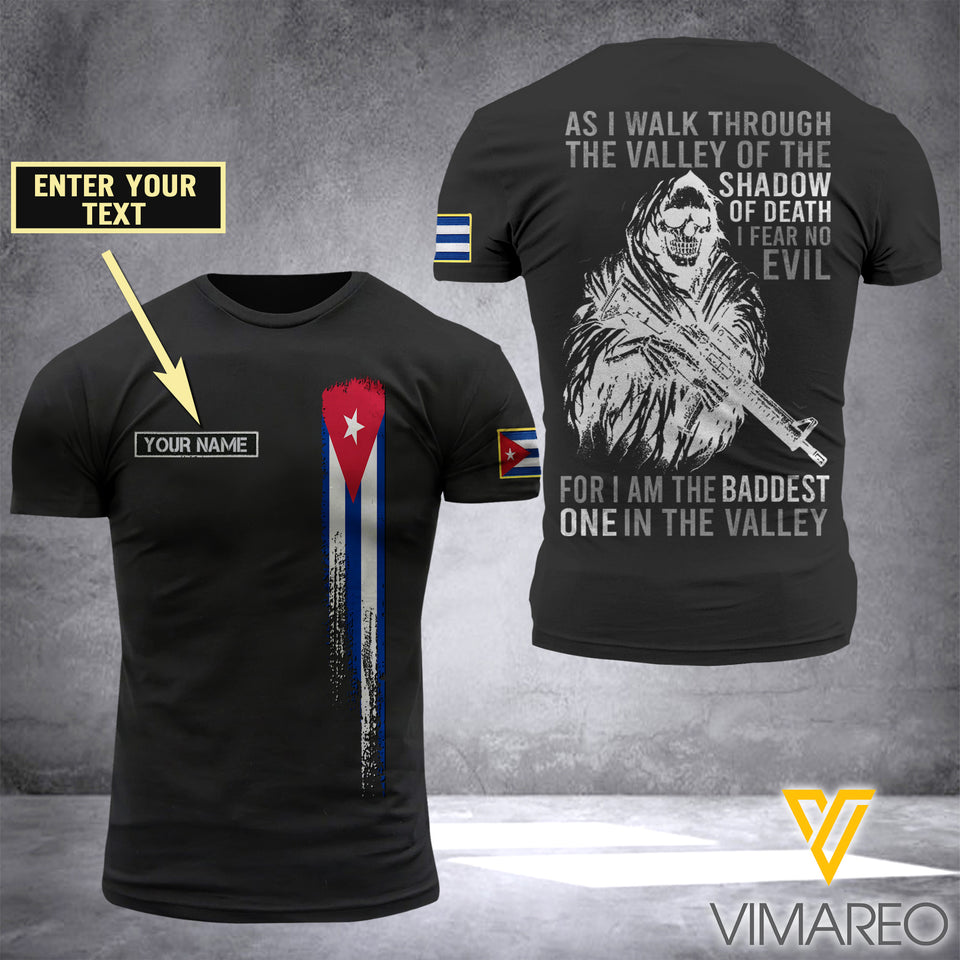 Customized Cuba Soldier 3D Printed Shirt EZD074