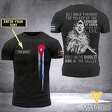 Customized Cuba Soldier 3D Printed Shirt EZD074