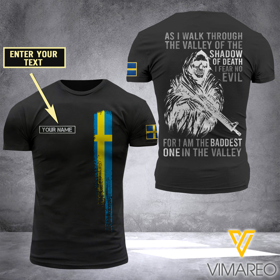 Customized Sweden Soldier 3D Printed Shirt EZD074