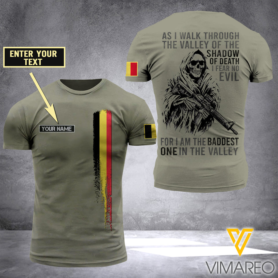 Customized Belgian Soldier 3D Printed Shirt EZD074