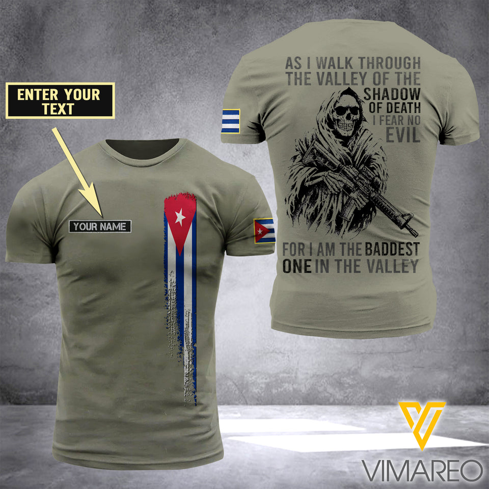 Customized Cuba Soldier 3D Printed Shirt EZD074