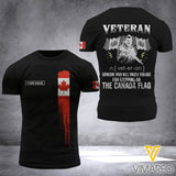 Customized Canada Soldier 3D Printed Combat Shirt EZD290621