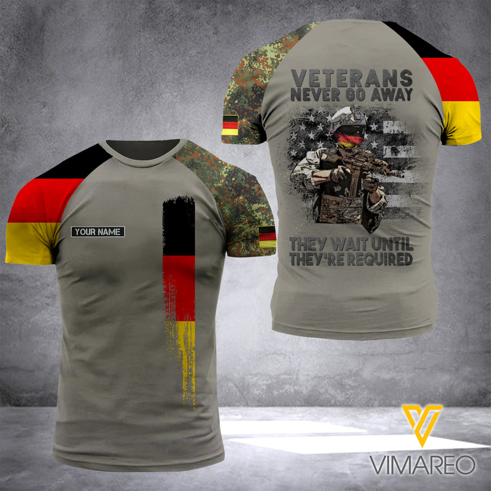 Customized German Soldier Combat 3D Printed Shirt EZD310521