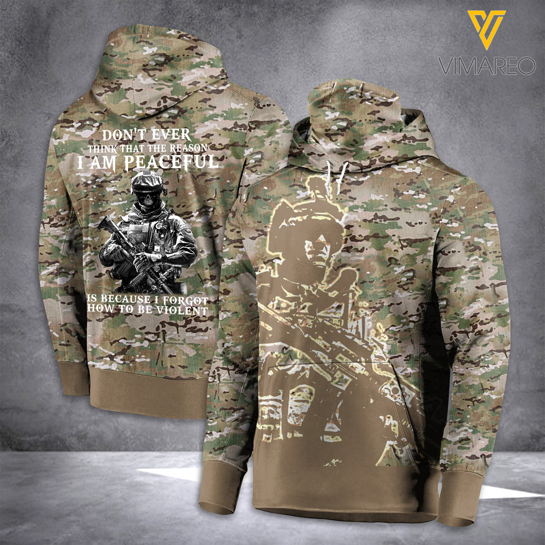 US ARMY MASK HOODIE 3D PRINTED LMT REASON