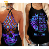 April Girl Criss-Cross Open Back Camisole Tank Top GHMFL