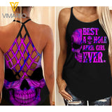 April Girl Criss-Cross Open Back Camisole Tank Top LSJERD