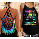 Criss-Cross Open Back Camisole Tank Top LXNEJ1