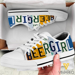 Beer Girl Low Top Shoes SKSHE