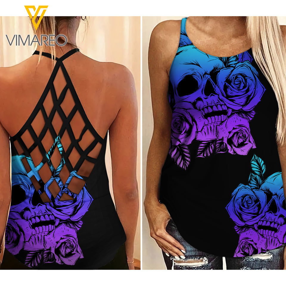 Girl Criss-Cross Open Back Camisole Tank Top UADHEY