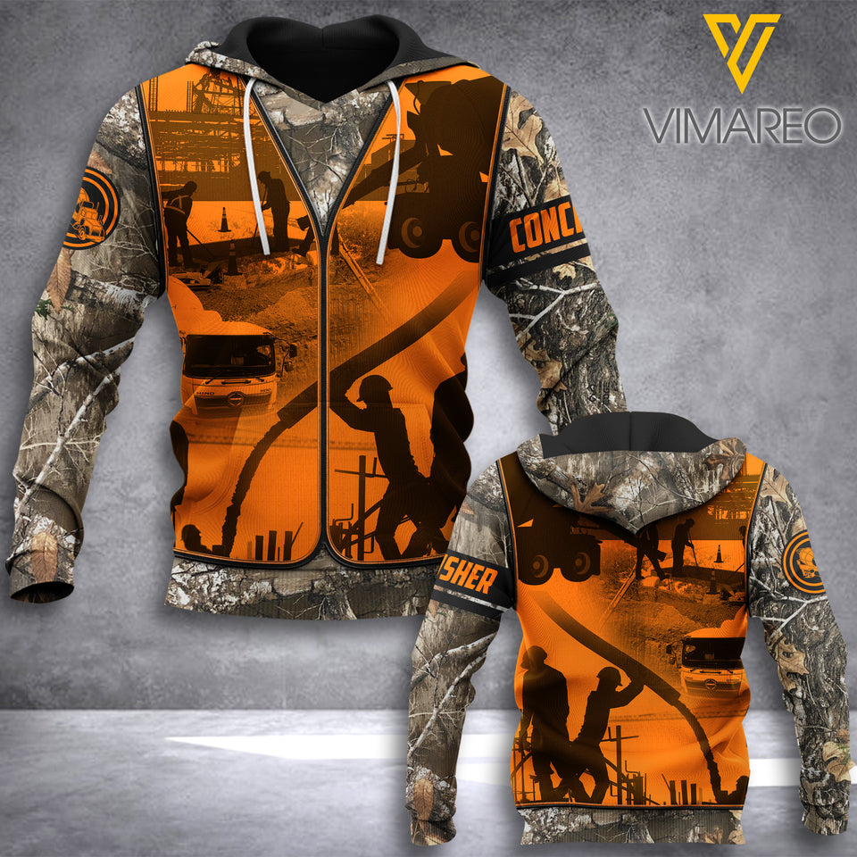 Concrete Finisher 3D printed hoodie KIX