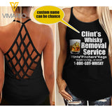 Personalized Whisky Removal Service Criss-Cross Open Back Camisole Tank Top AUG-NL20