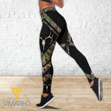 Hunting Girl Criss-Cross Open Back Camisole Tank Top Legging MCEFYE5