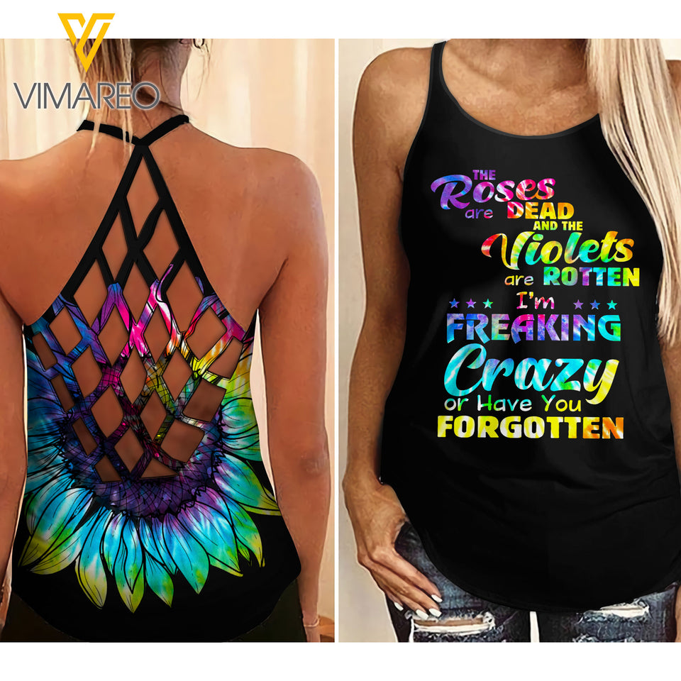 Criss-Cross Open Back Camisole Tank Top LXNEJ2