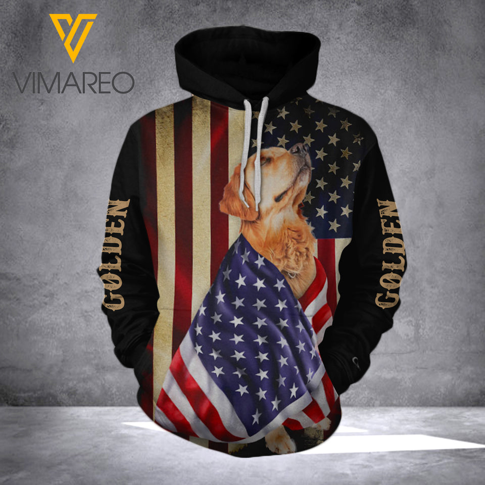 Golden Retriever Dog Dress Hoodie QGFER