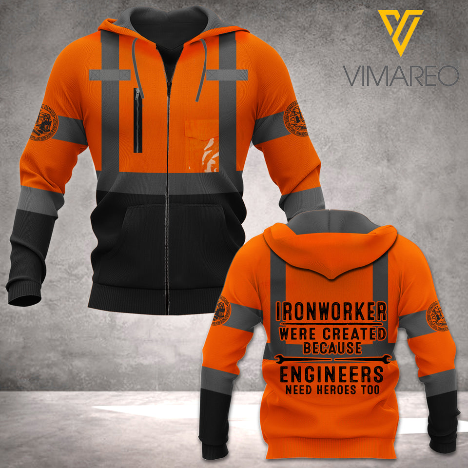 IRONWORKER HOODIE 3D PRINTED LC