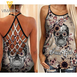 June Girl Criss-Cross Open Back Camisole Tank Top MKLSK