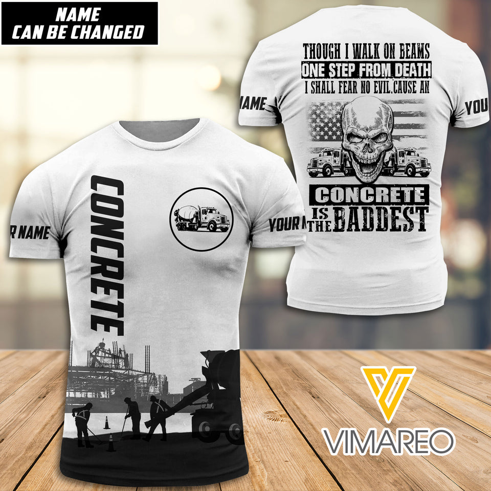 Concrete finisher CUSTOMIZE T SHIRT 3D PRINTED HL3222