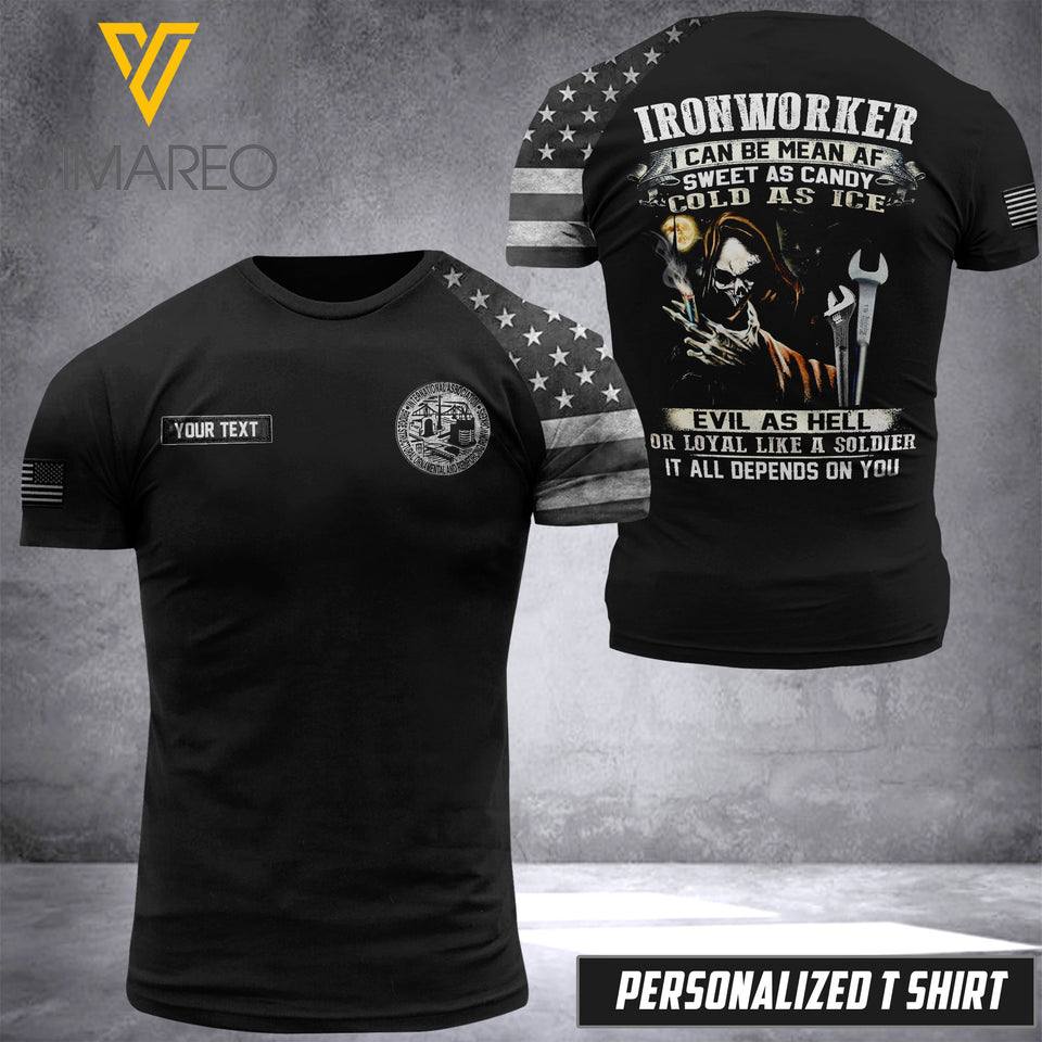 Customized Ironworker Soldier 3D Printed Combat Shirt EZHQ080621