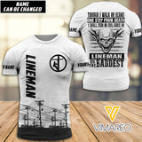 Lineman CUSTOMIZE T SHIRT 3D PRINTED HL3222