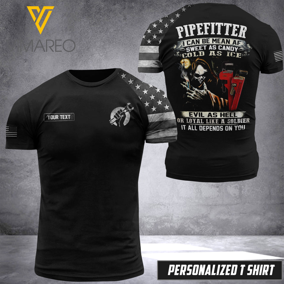 Customized Pipefitter Soldier 3D Printed Combat Shirt EZHQ080621