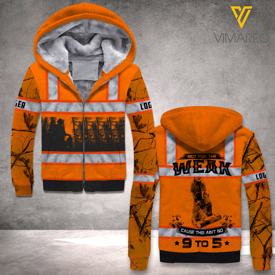 PERSONALIZED LOGGER FLEECE HOODIE 3D PRINTED LC