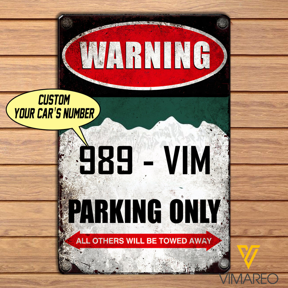 PERSONALIZED CAR NUMBER IN COLORADO Metal Sign MAY-MA12