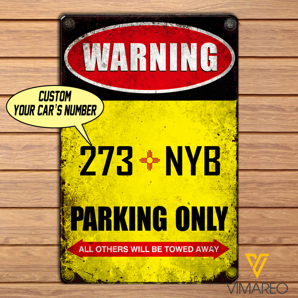 PERSONALIZED CAR NUMBER IN Mexico Metal Sign MAY-MA12