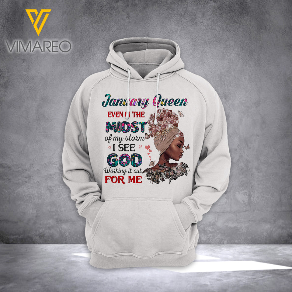JANUARY GIRL EVEN IN THE MIDST HOODIE/ SWEATER QTHC1812