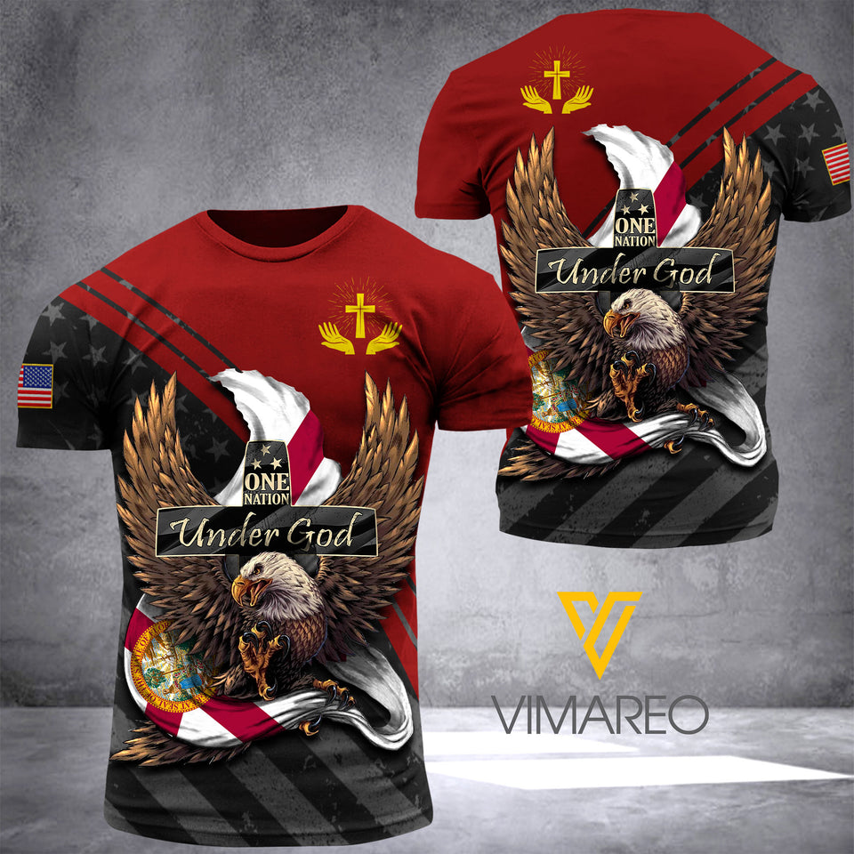 VMVH Florida ONE NATION UNDER GOD 3D ALL PRINT 1003 HVQ
