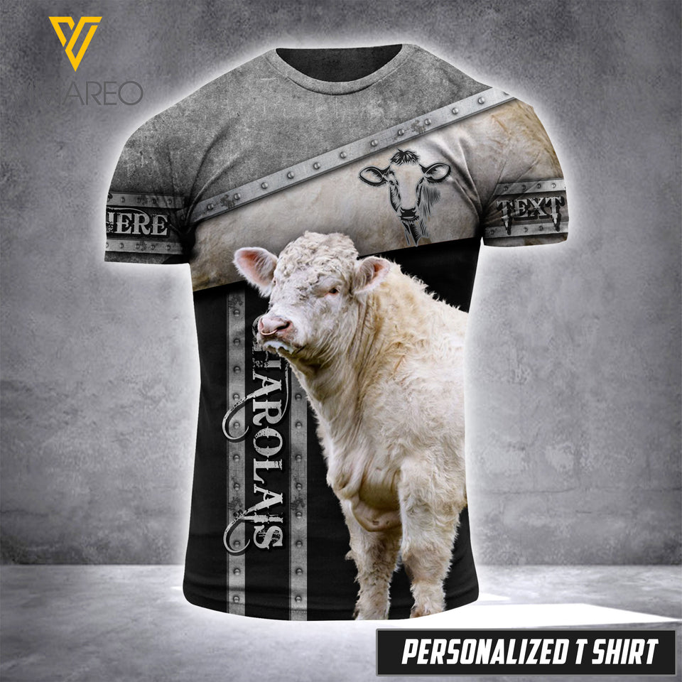 CHAROLAIS CUSTOMIZE T SHIRT 3D PRINTED TMT 125