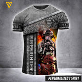 firefighter CUSTOMIZE T SHIRT 3D PRINTED TMT 125