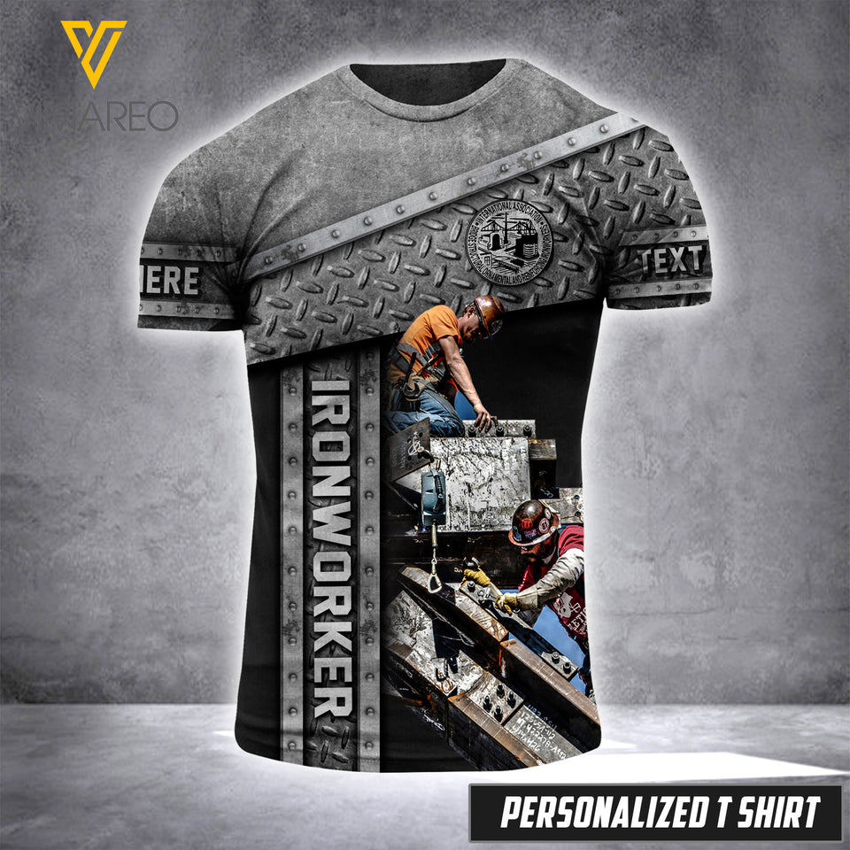 ironworker CUSTOMIZE T SHIRT 3D PRINTED TMT 125