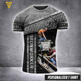 ironworker CUSTOMIZE T SHIRT 3D PRINTED TMT 125