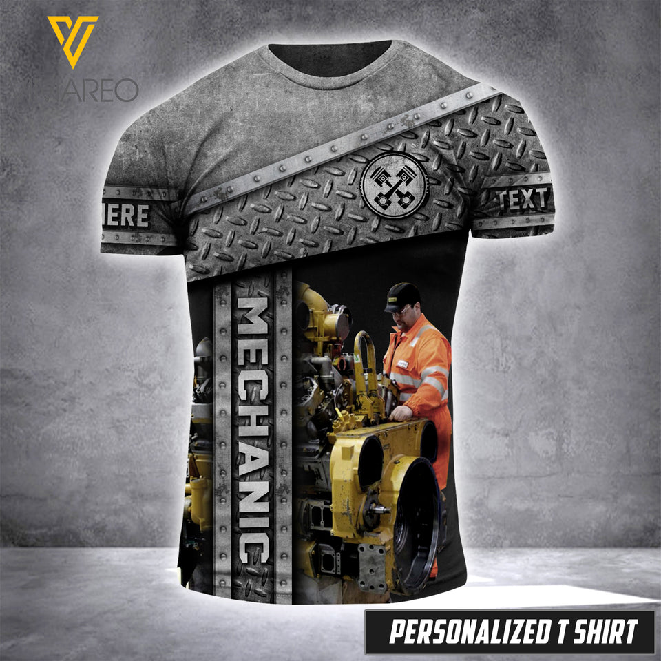 mechanic CUSTOMIZE T SHIRT 3D PRINTED TMT 125