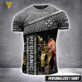 mechanic CUSTOMIZE T SHIRT 3D PRINTED TMT 125