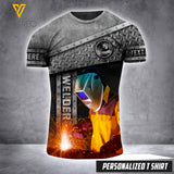 welder CUSTOMIZE T SHIRT 3D PRINTED TMT 125