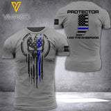 Indiana Thin Blue Line TSHIRT 3D PRINTED AUG-NL25